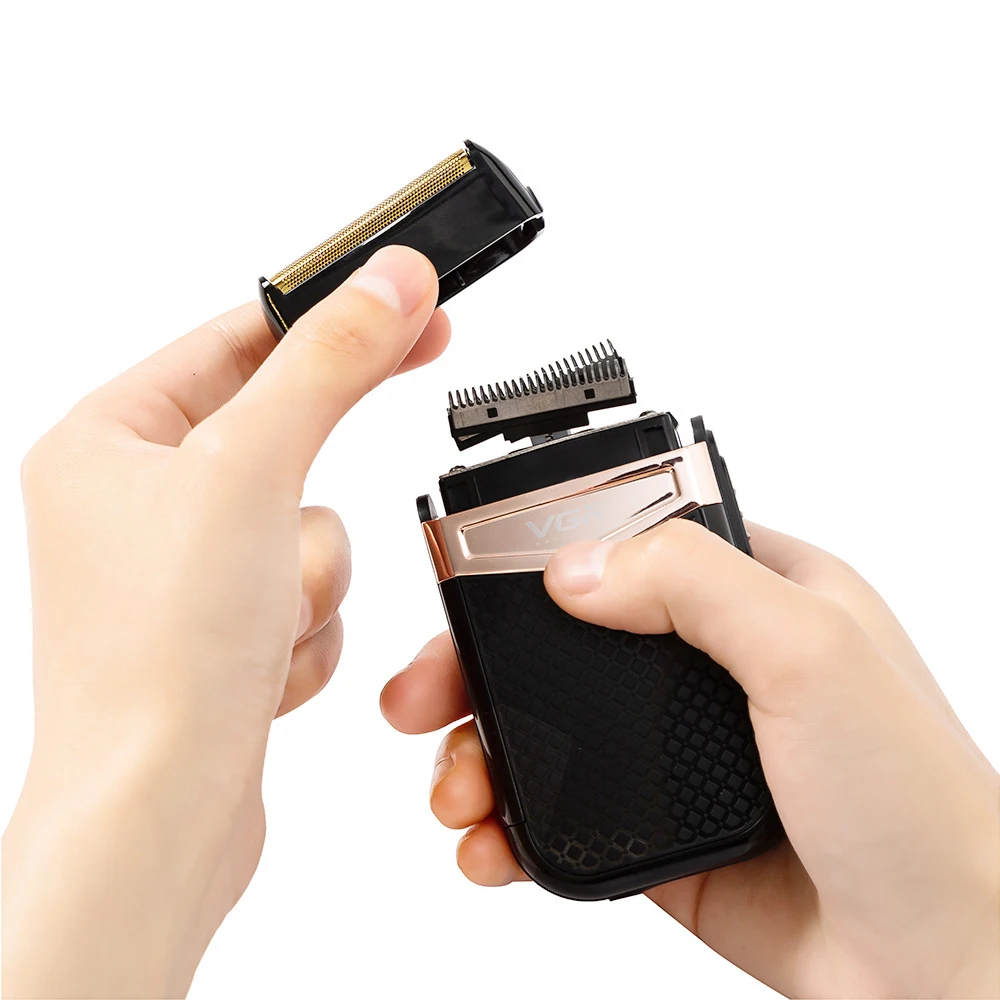 Rechargeable 3-Speed Beard & Hair Electric Shaver For Men Bald Head Shaving Machine Barber Electric Razor With Extra Mesh rasoio