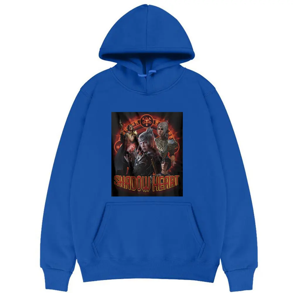 Game Baldur\'s Gate 3 Shadowheart Print Hoodie Men Women Fashion Vintage Oversized Tracksuit Male Casual Fleece Cotton Sweatshirt