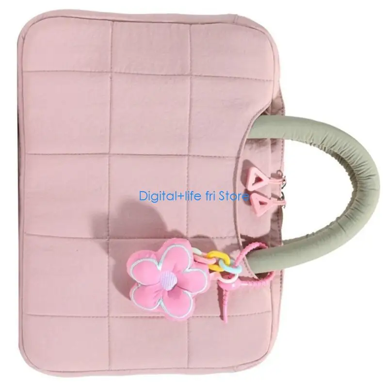 E06D Trendy Tablets Case Padded Interior Pouches Scratch Resistant Fabric Lightweight Carrying Bag For 14Inch Notebook