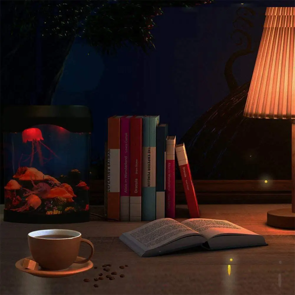 Imagem -06 - Led Jellyfish Lava Lâmpada Colorida Usb Recarregável Luz da Noite Decoração do Quarto Quarto Brinquedos para Crianças Presente Personalizado