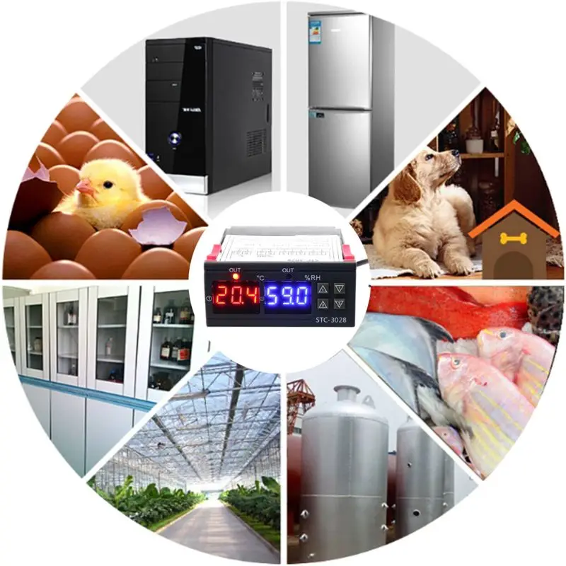 Digital Thermostat Humidistat Humidity & Temperature Controller 110V 220V 10A