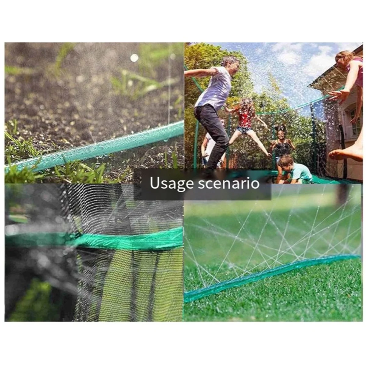 PVC-Gartenschlauch. Der Kühlschlauch für den Garten durchdringende Schlauch-Sprinkler-Schlauch ist perfekt für den Garten von 15 Metern