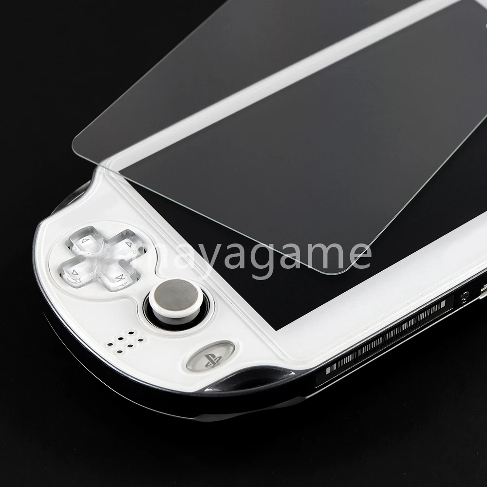 2 مجموعات الزجاج المقسى واضح كامل HD واقي للشاشة غطاء طبقة رقيقة واقية الحرس لوحدة التحكم Psvita PSV 1000 2000