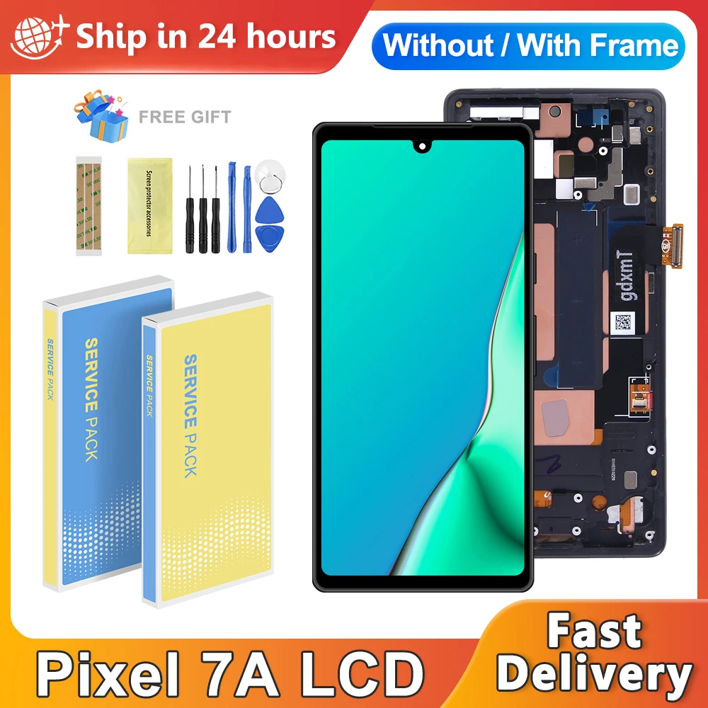 Pixel7a For Google Pixel 7a GWKK3 GHL1X G0DZQ G82U8 Lcd Display Digital Touch Screen Replacement For Google Pixel 7a Display