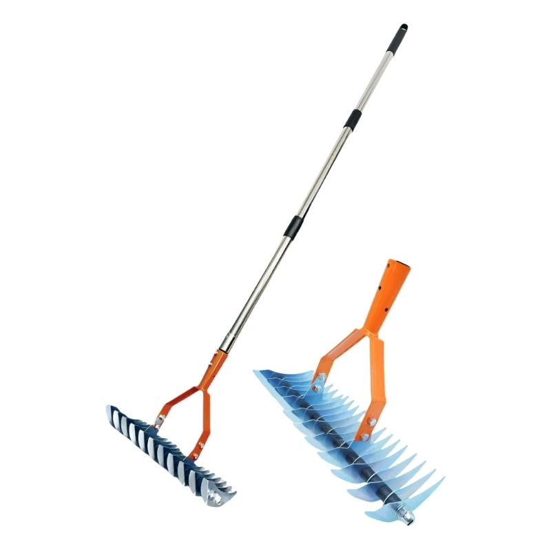2025 New Versatile Yard Cleaning Rakes Detachable Sections With Double Tines Configurations