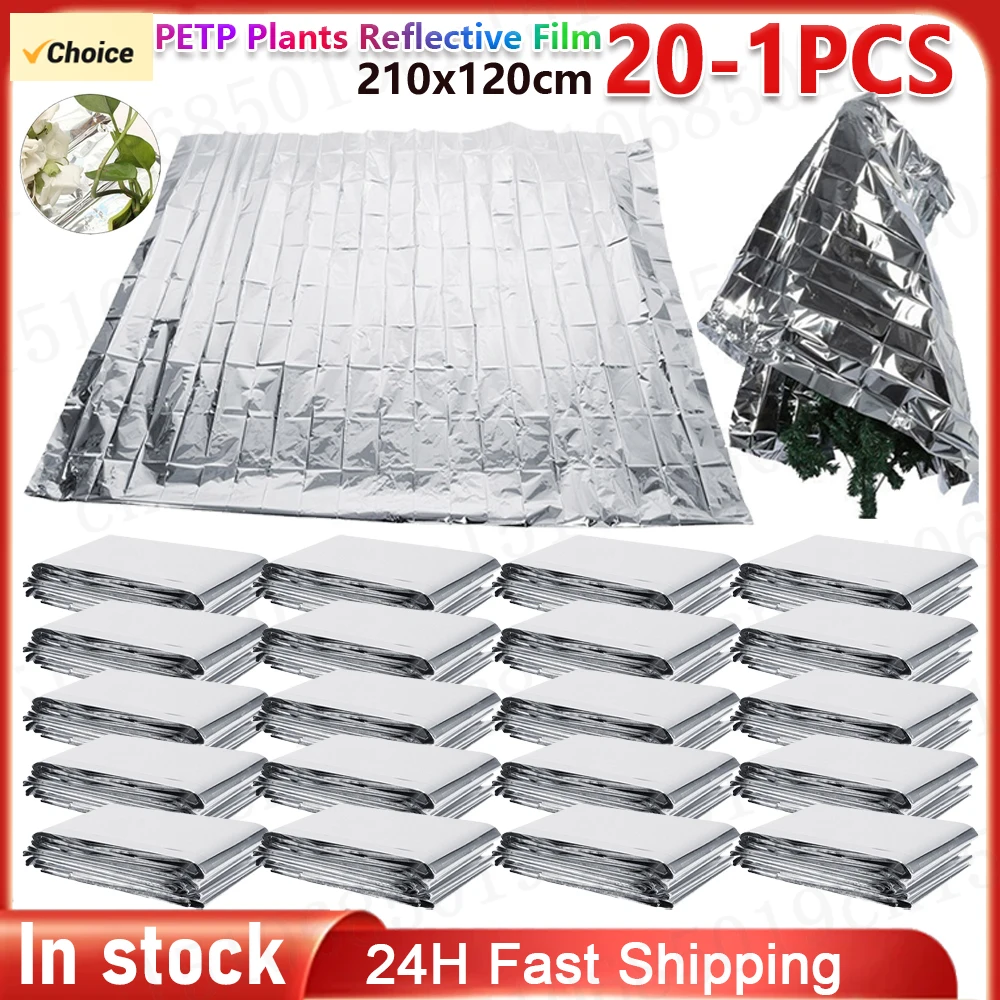 

20-1PCS Silver Mylar Highly Reflective Films for Grow Foil Tent Room Garden Greenhouse Farming Increase Plant Growth Films