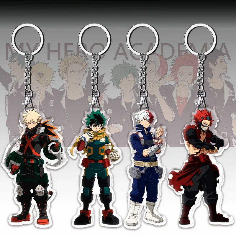 Llavero Acrílico de 12 cm de My Hero Academia, Accesorio Lindo para Mochila Escolar, Accesorios de Anime, Regalos para Niños