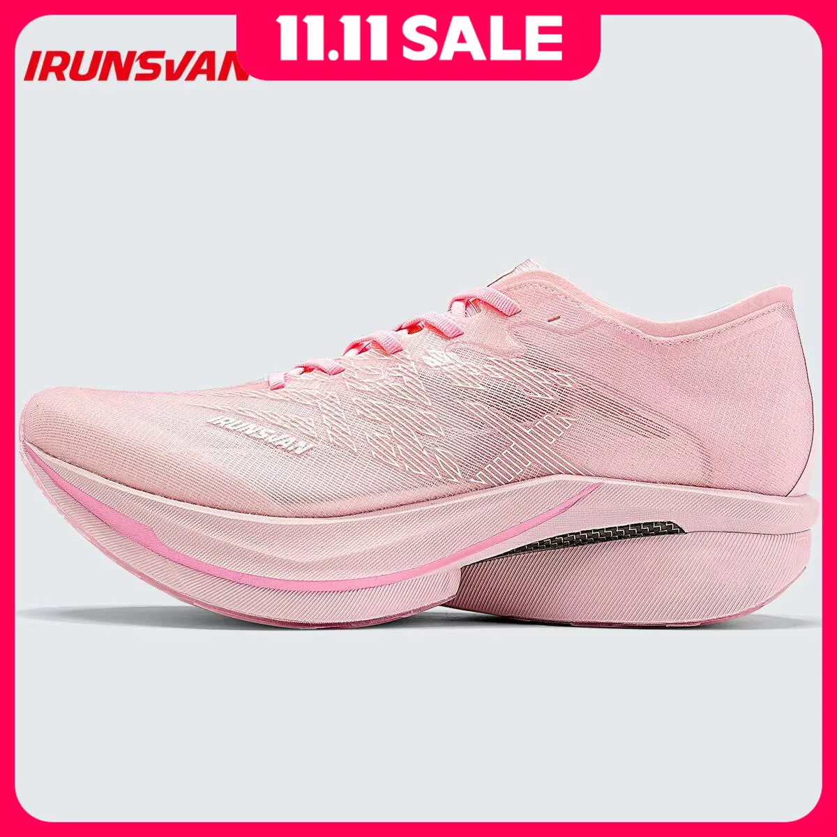 

IRUNSVAN Профессиональные кроссовки для бега с карбоновой пластиной для марафона, амортизирующие спортивные кроссовки Casua Mesh, дышащие кроссовки