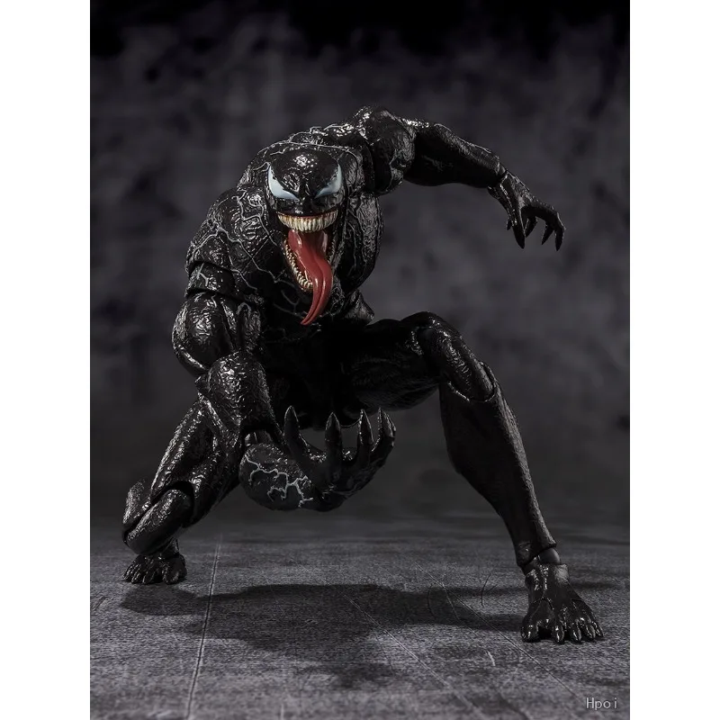 Authentieke steil haar Bandai originele SHF mobiele pop Venom: The Last Dance Anime Action Figure Model Toy Model cadeaus voor jongens