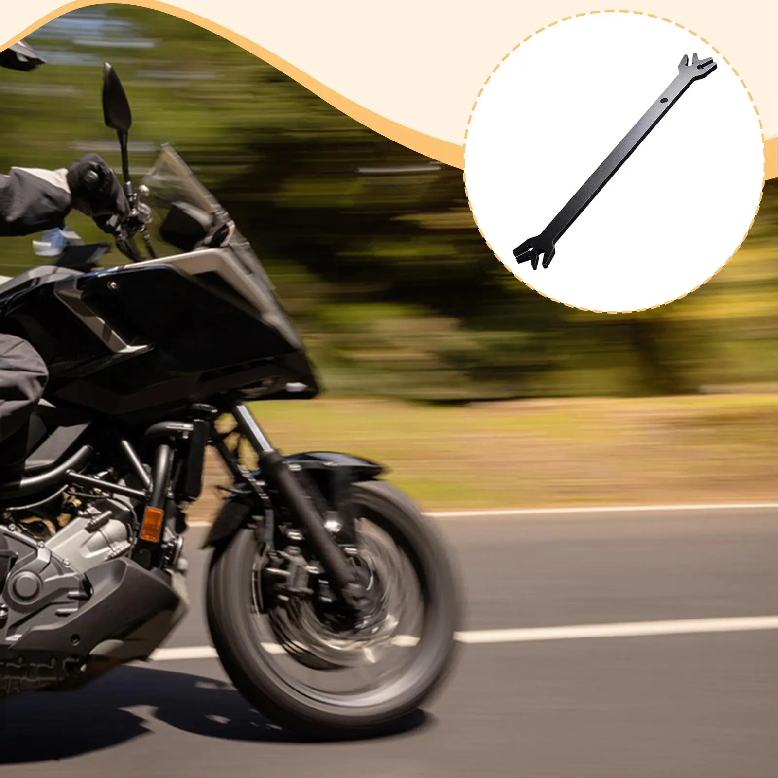 

Motorcycle Spoke Wrench Hand Tool High Strength Repair Tool Spoke Spanner