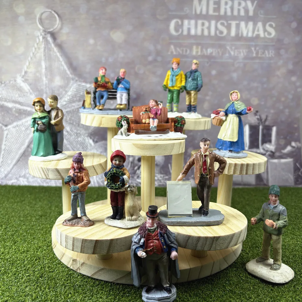 Handicraft Gifts Desk Sculpture Figurines & Miniatures Sand Table Decoration Articles Halloween Christmas Etc.