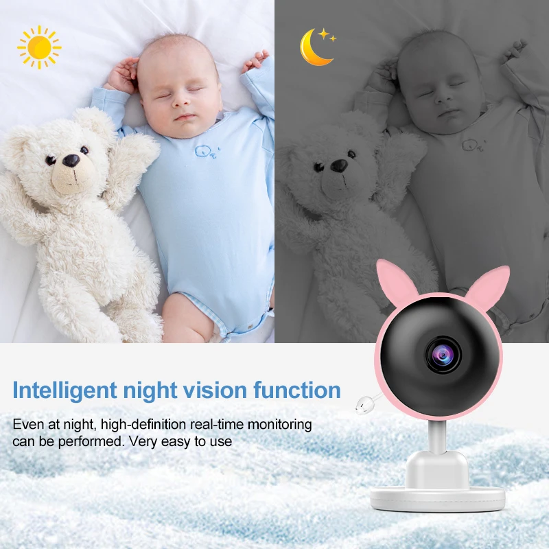 Indoor Safety Protection Baby High Resolution Smart Electronic Monitor Camera Video Voice Intercom 2.8 