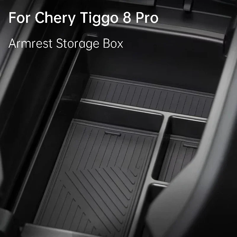 

For Chery Tiggo 8 Pro 8 Pro Max EBRO S800 2025 Armrest Storage Box Central Control Organizer Tray Interior For Tiggo 8 Pro Max