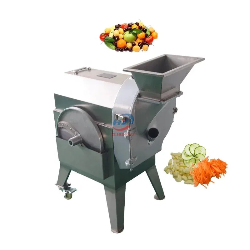 産業用自動野菜カッター ニンジン切断機 キュウリさいの目切り機