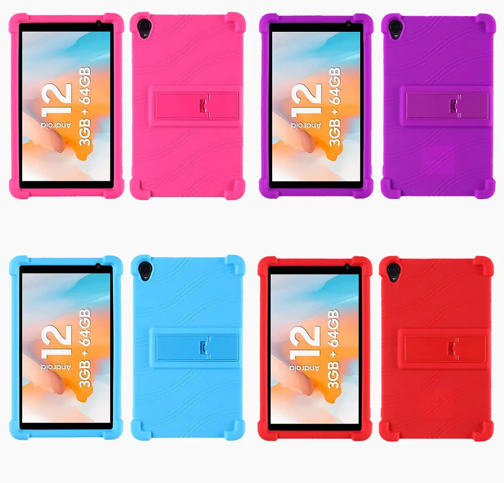 Für Blackview Tab 5 8 Zoll Tablet-Hülle, Silikon-Stoßfänger-Schutzhülle, stoßfest, stoßfest, Ganzkörperhülle für Kinder – Detail 10