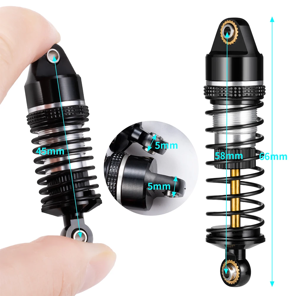 TRINOOD Front & Rear Shock Absorber for 1/18 RC Car GRANITE GROM Typhon Grom 1/14 Mojave Grom Mega 380