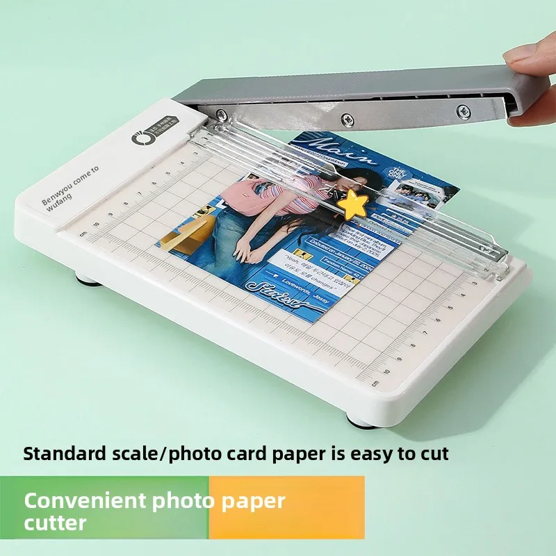 Paper Cutters & Trimmers Binding Equipment, Mini Manual Cutter, Photo Trimmer Lightweight Precise Cutting Tool for Home Office