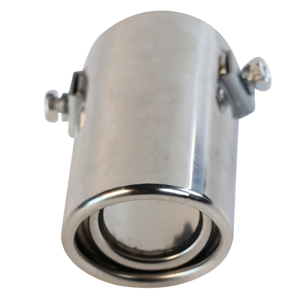 High Quality Car Auto Vehicle Chrome Exhaust Pipe Tip Muffler Steel Stainless Trim Tail Tube Silencer Dropshipping