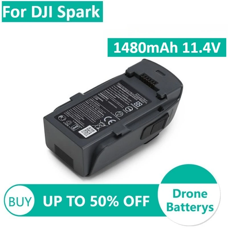 

Drone Battery for DJI Spark 1480mAh 11.4V UAV Battery Camera Drones Accessorie Drone Fpv