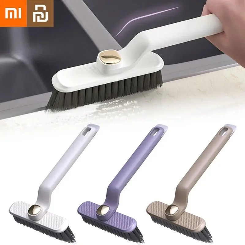 Xiaomi Youpin Bathroom Tile Floor Gap Cleaning Brush Rotating Crevice Brushes with Dead End Strong Bristles Cleaning Supplies