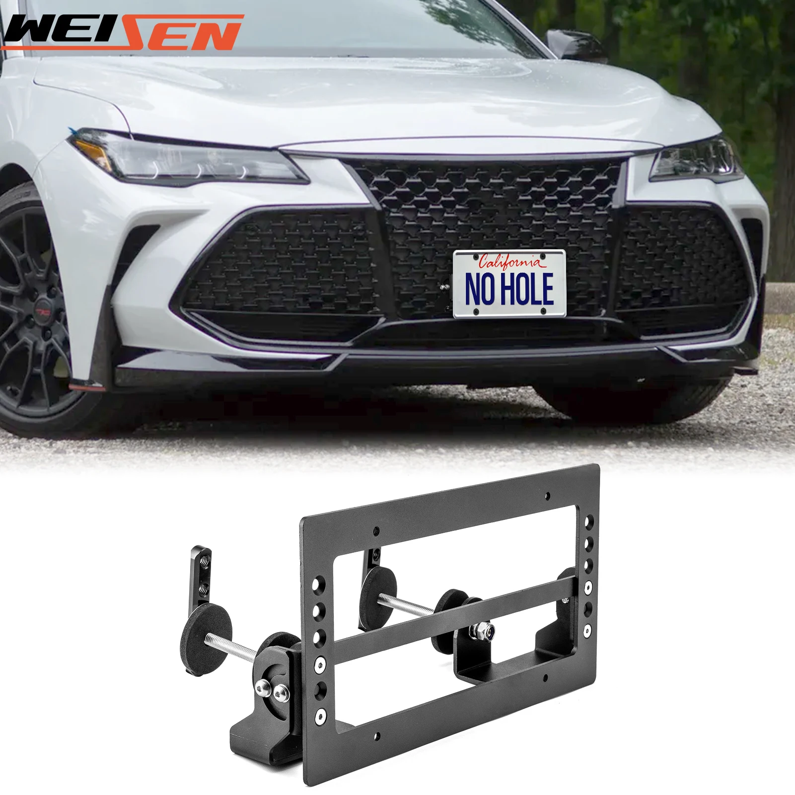 

For TOYOTA 4RUNNER 86 AVALON CAMRY COROLLA IM MIRAI SIENNA TACOMA TUNDRA YARIS Grille License Plate Holder/Mount/Bracket Kit