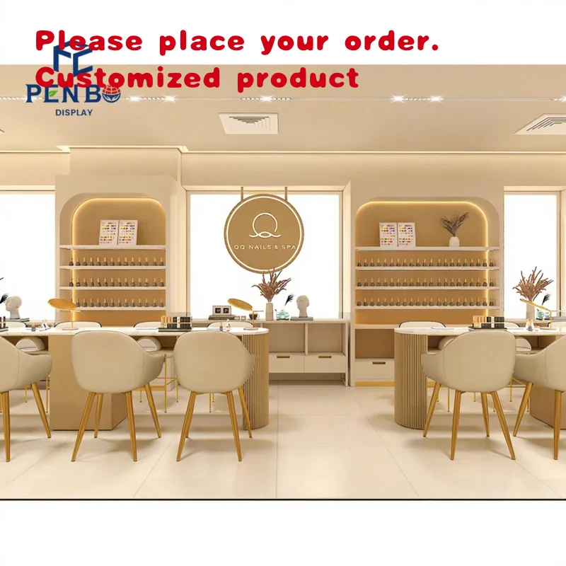 custom.One-Stop Nail Spa Salon Design and Furniture Solutions Custom Interior Decoration Beauty Shop and Nail Salon Interior