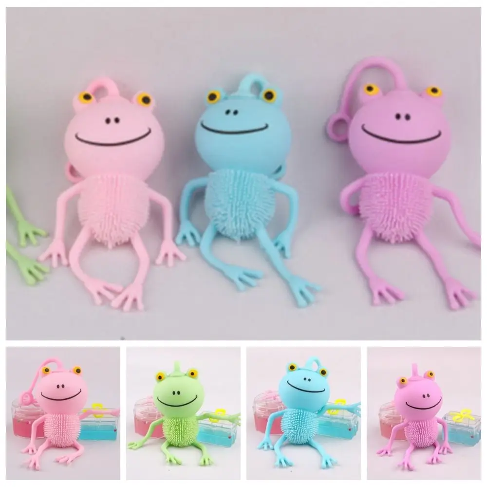 

New Cartoon Cute Big Frog Pinch Music Fidget Toy Children Decompress Toys Squeeze Light-emitting Children's Birthday Gifts