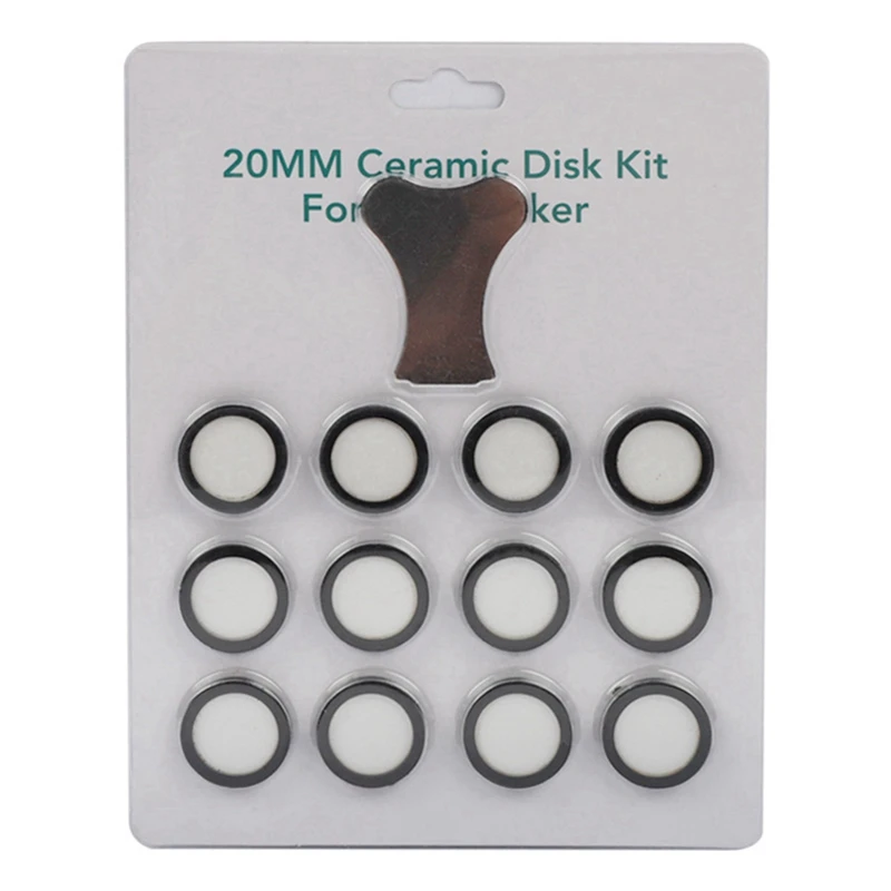 

HOT! 36Pack Ultrasonic Mist Maker Fogger Ceramics Discs For Humidifier Parts Transducer Discs With Cap Tool