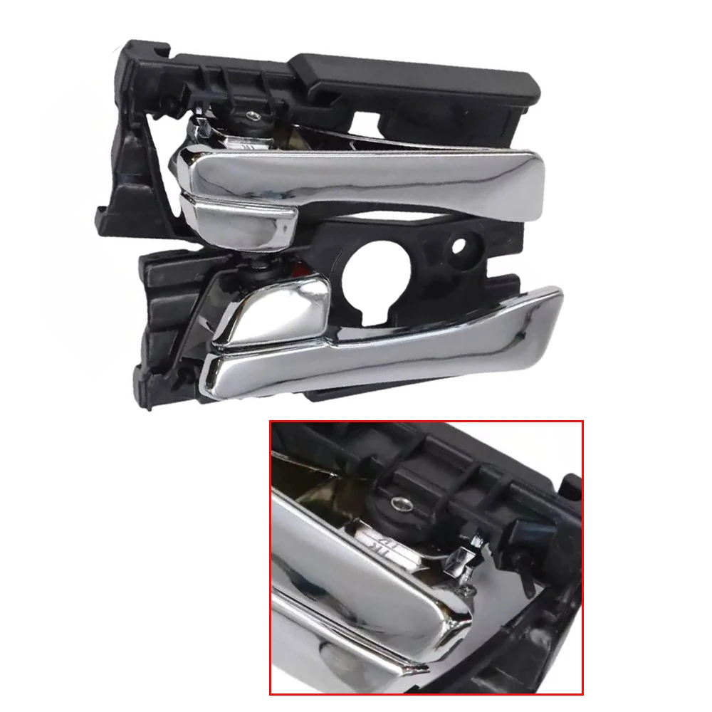 Front/Rear Car Interior Door Handles Left&Right Chrome For Hyundai Accent 2012 2013 2014 2015 2016 2017 83610-1R000 83620-1R000