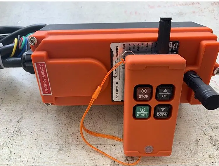 F21-2SK wireless electric hoist crane lifting platform turner remote control open space 200 meters