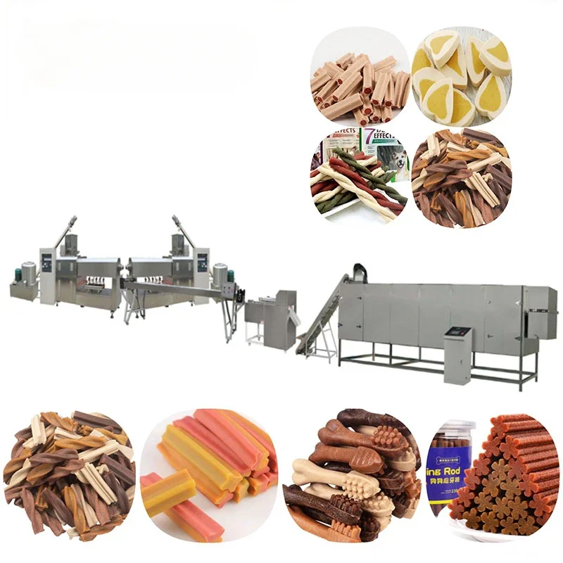 YG Double Color Pet Chews Treats Meat Stick Manufacturing Making Machine