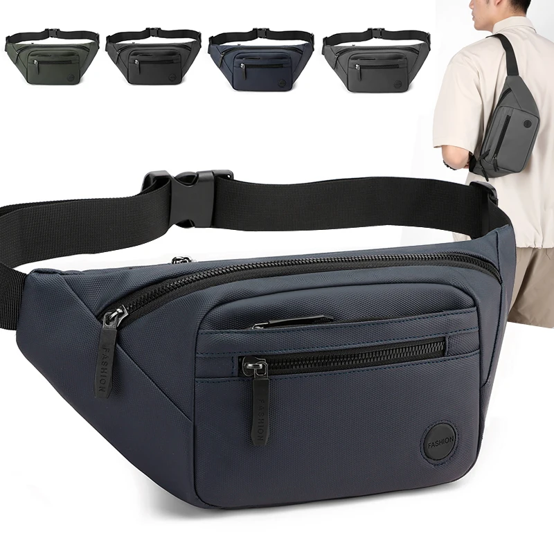

Multi Functional Men's Chest Bag, Large Capacity, Adjustable Shoulder Strap, Suitable for Business, Commuting, Sports, Etc