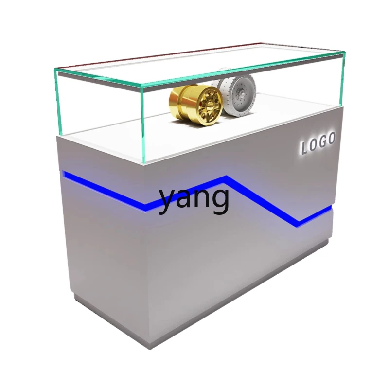 

YJQ paint product display cabinet parts exhibition company prop display cabinet