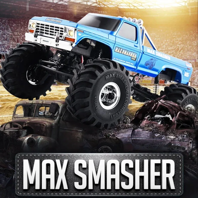 Fms 1/24 Rc Car Max Smasher 2s Smasher Remote Control Climbing Car 4wd Drive Simulation Pickup Climbing Car Boy Toy