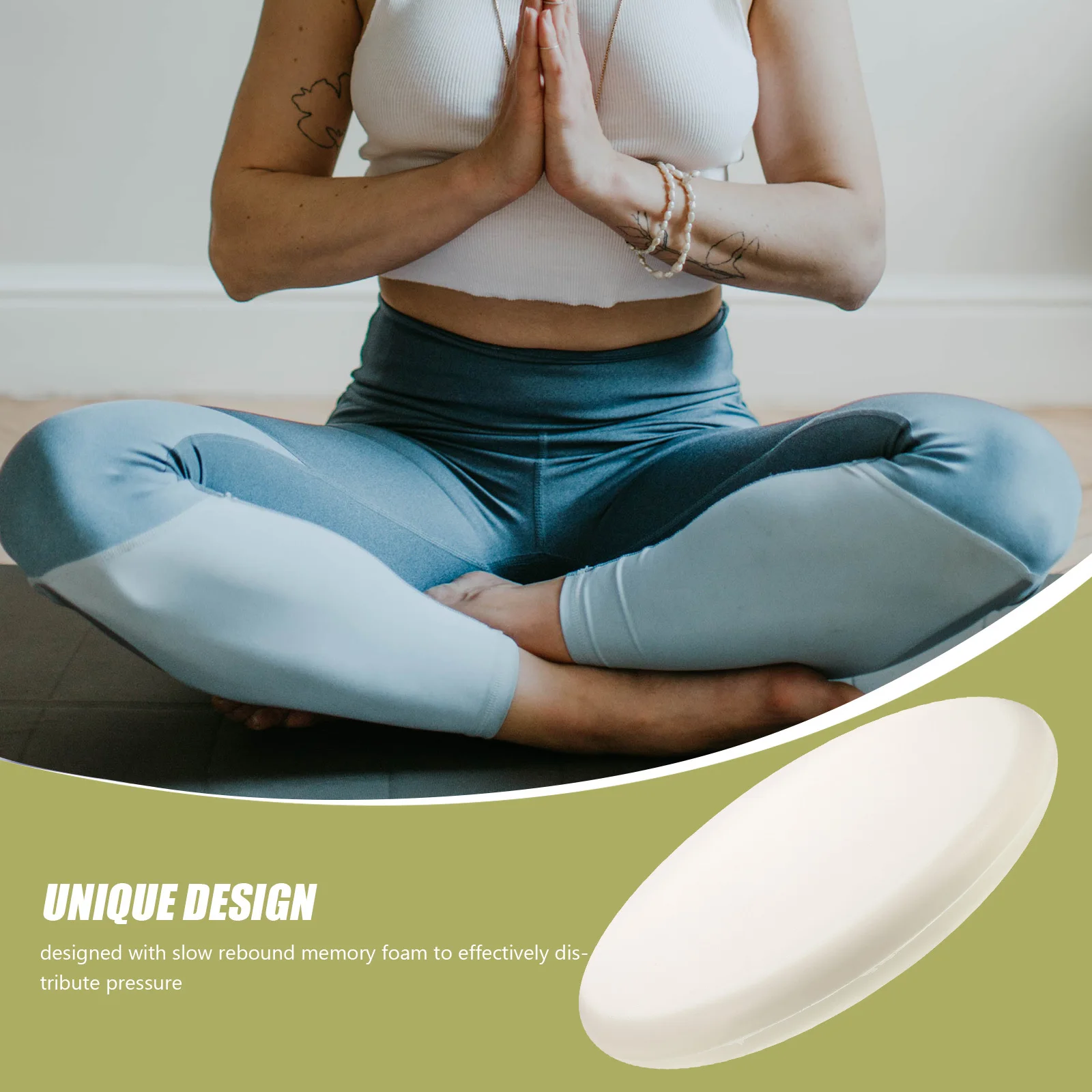 

Round Foam Memory Foam Seat Cushion Slow Rebound Ergonomic Design Perfect for Office Dining Kitchen Chairs Circular Chair Pad