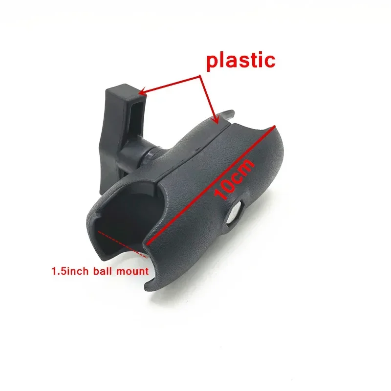1.5 นิ้ว Ball Head Mount ซ็อกเก็ตคู่หรือคอมโพสิตซ็อกเก็ตคู่แขนหมุนสําหรับ 1.5 "ฐานรถจักรยานยนต์กล้องแขน