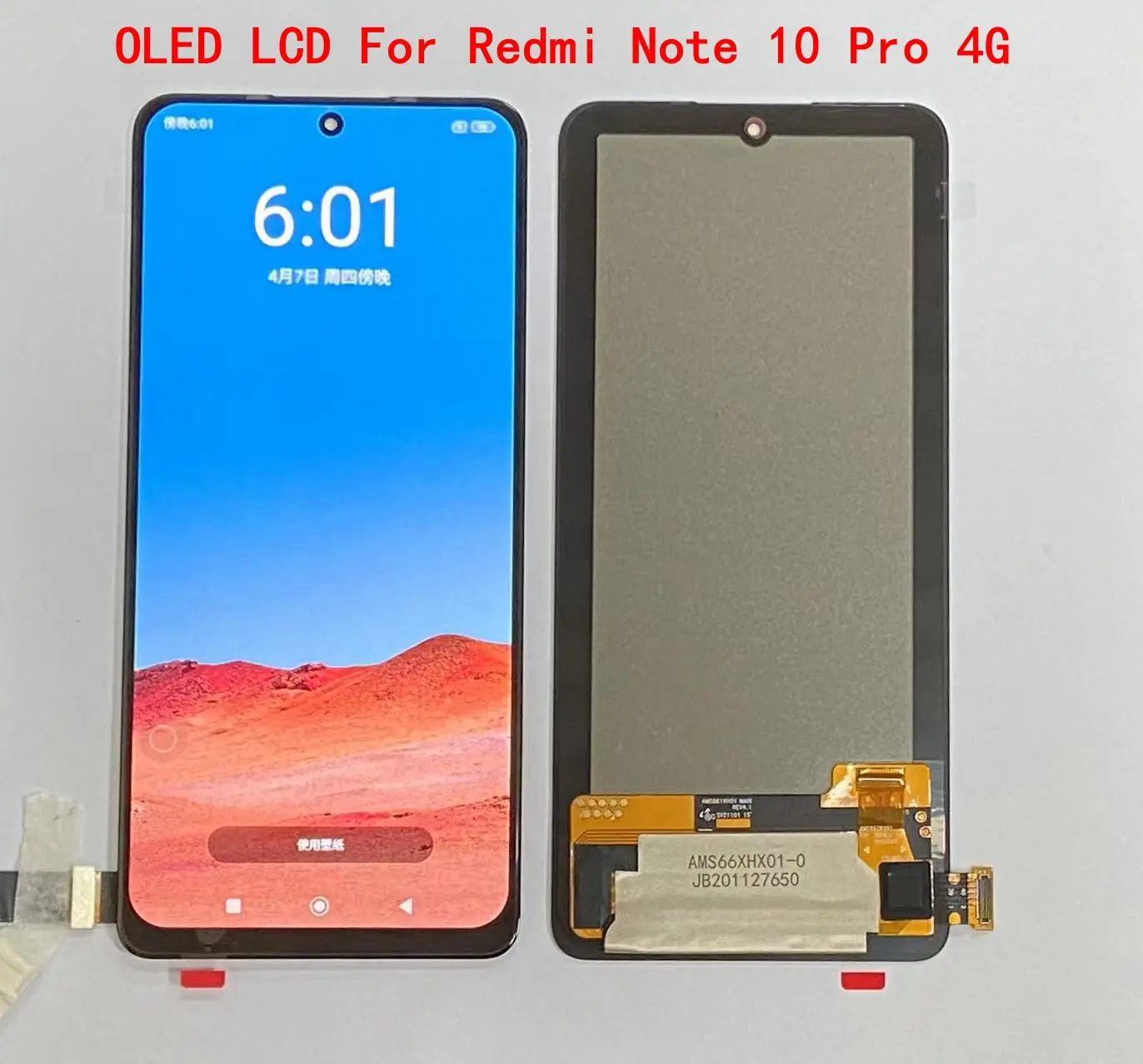 6,67" OLED dla Xiaomi Redmi Note 10 Pro Wyświetlacz LCD z panelem dotykowym dla Redmi Note 10 Pro M2101K6G Część zamienna LCD