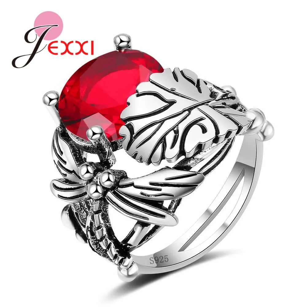 Unique Design Fashion Women Rings For Wedding Silver Jewelry Dragonfly Shape Girls Birthday Party Finger Ring Bijoux