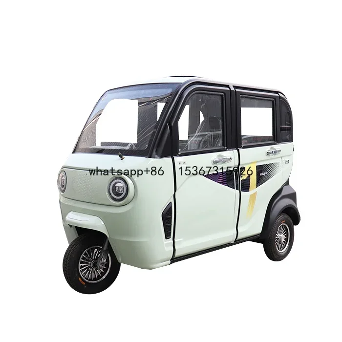 

KEYU fully enclosed electric Tricycles 2024 new style cheap price 3 seaters electric tricycle