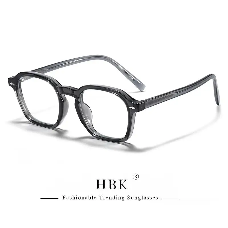 HBK Quadratische Herren-Brillenfassung Retro Hochwertige Marken-Brillen Damen Anti-Blaulicht Dekorative Brillen – Detail 13