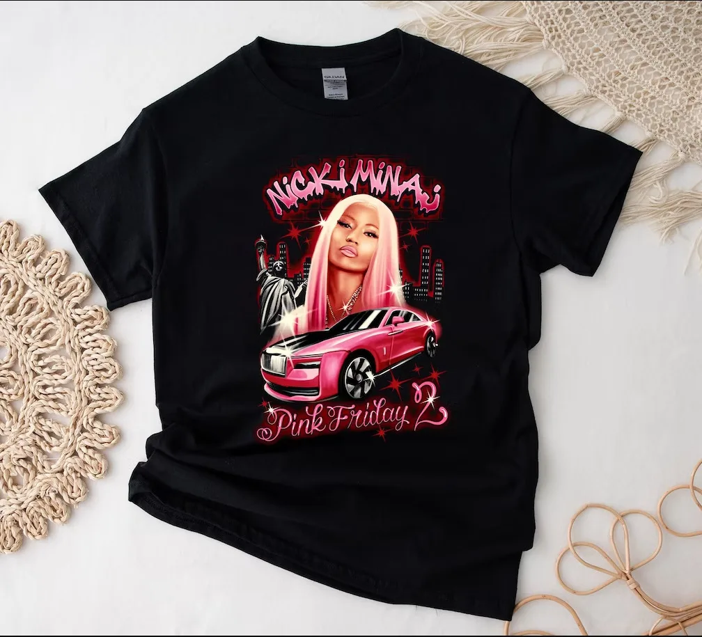 Nicki Minaj T Shirt Tour Pink Friday 2 Airbrush