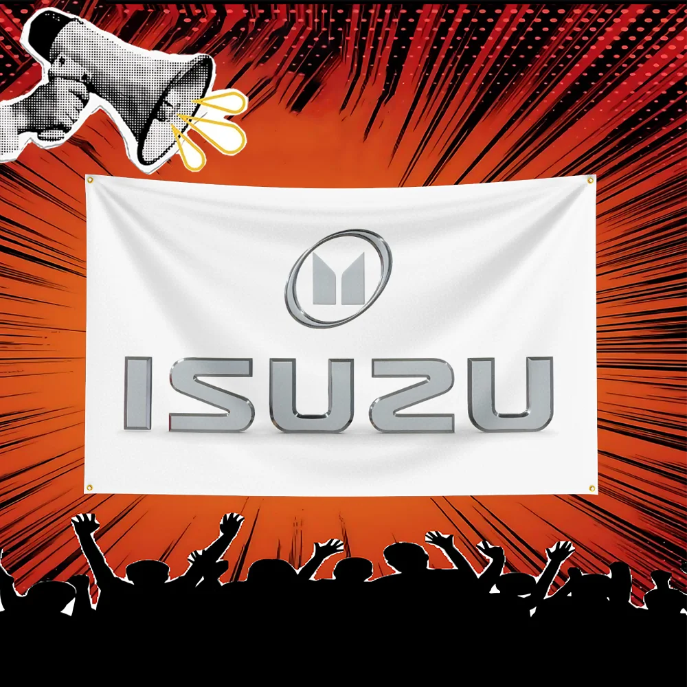 Isuzu Araba Bayrağı 3x5 FT Pol - Car Accessories Banner incelemesi ve fiyatı
