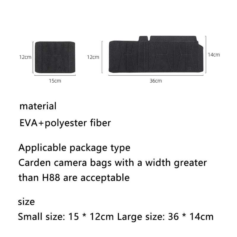 Partition Insert Backpack Compartments Protective Camera Lens DIY Camera Bag Dividers Padded Separators Camera Bag Replacement