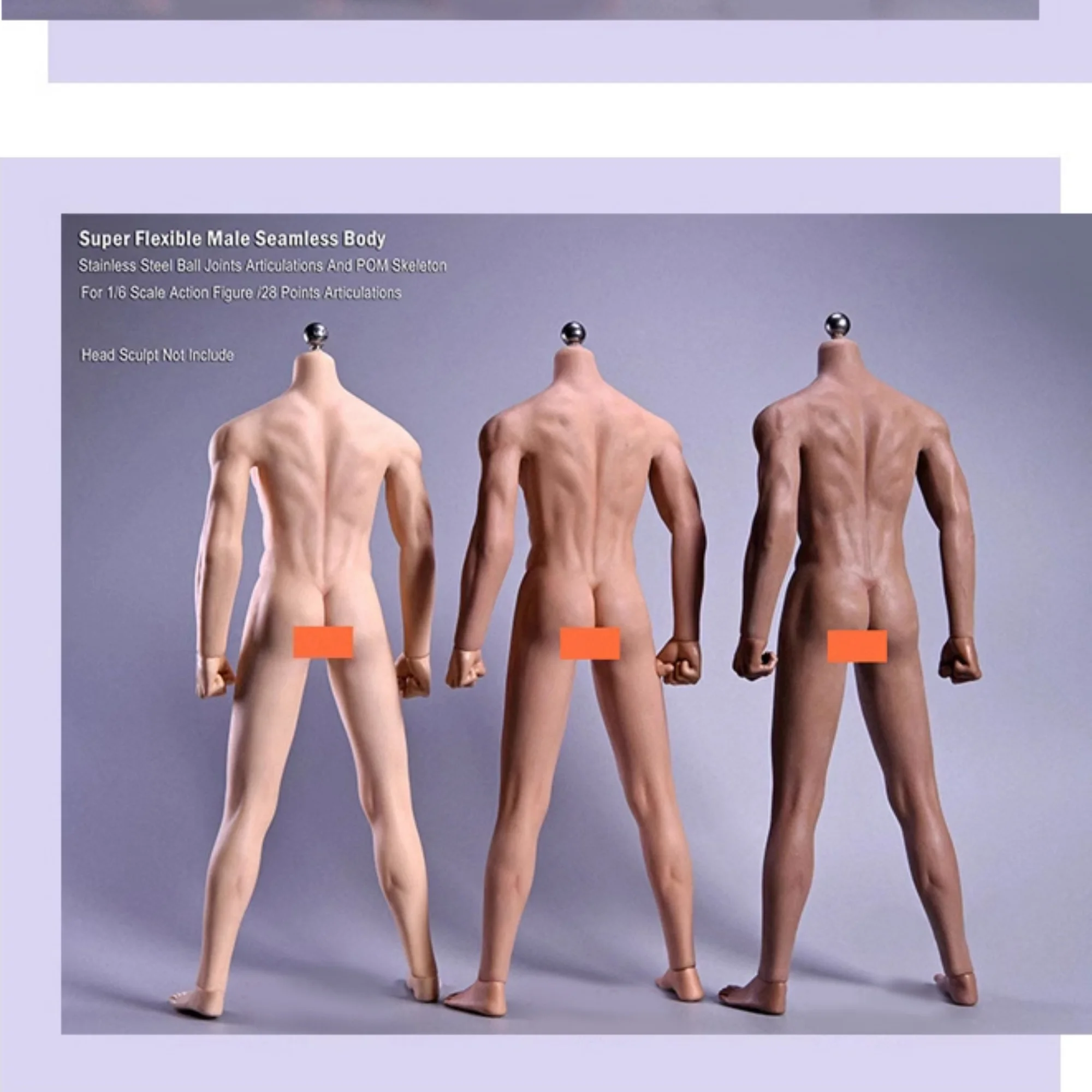 1/6 JIAOU الشكل دمية JOK-11C ذكر سلس الجسم لينة مرنة #3