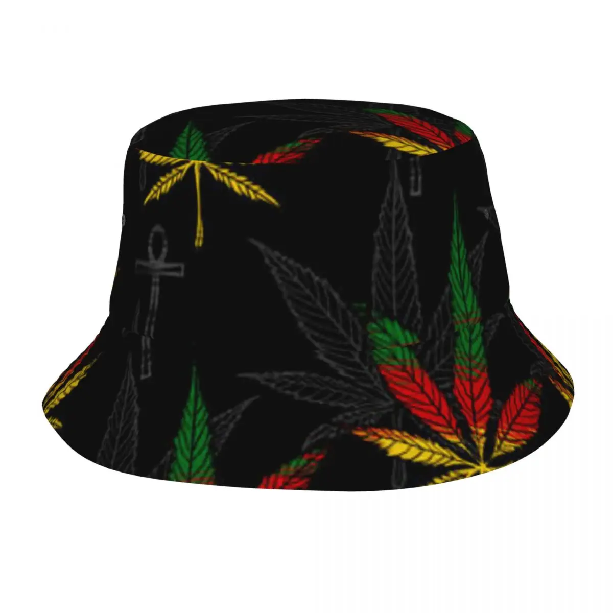 

Fisherman Hat Unisex Bob Cap Reggea Leaf Hip Hop Gorros Panama