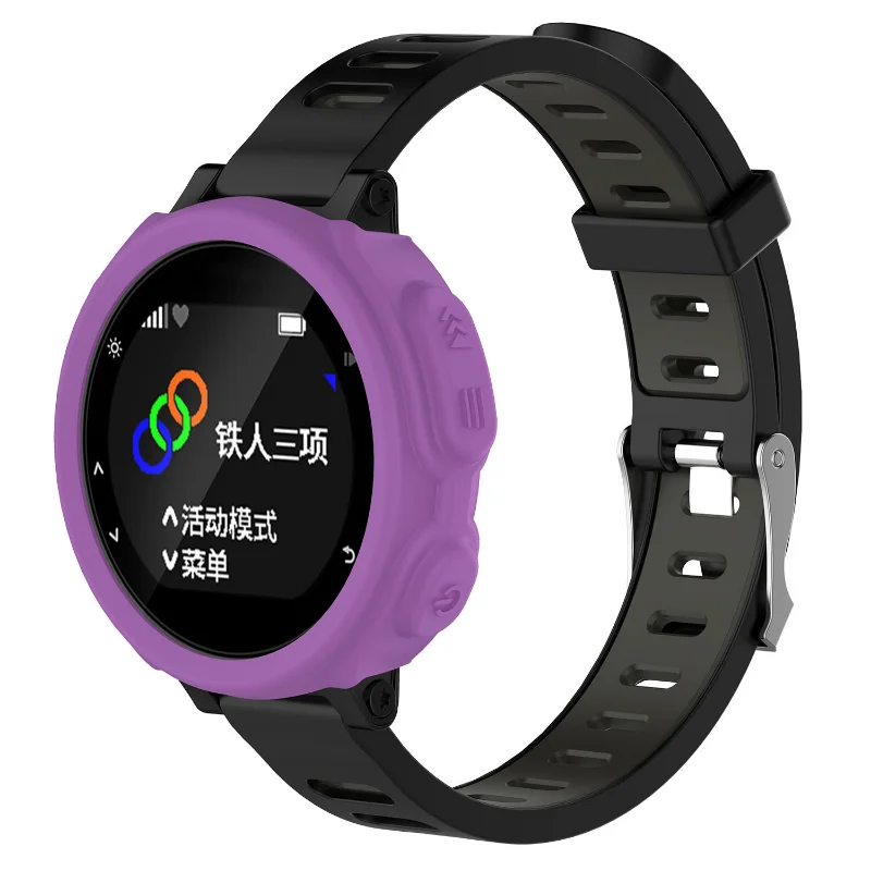 Caso Capa Protetora para Garmin Forerunner, Assista Shell, Pulseira de Silicone, Protetor Pulseira, TPE, GPS, Substituição, 235, 735XT