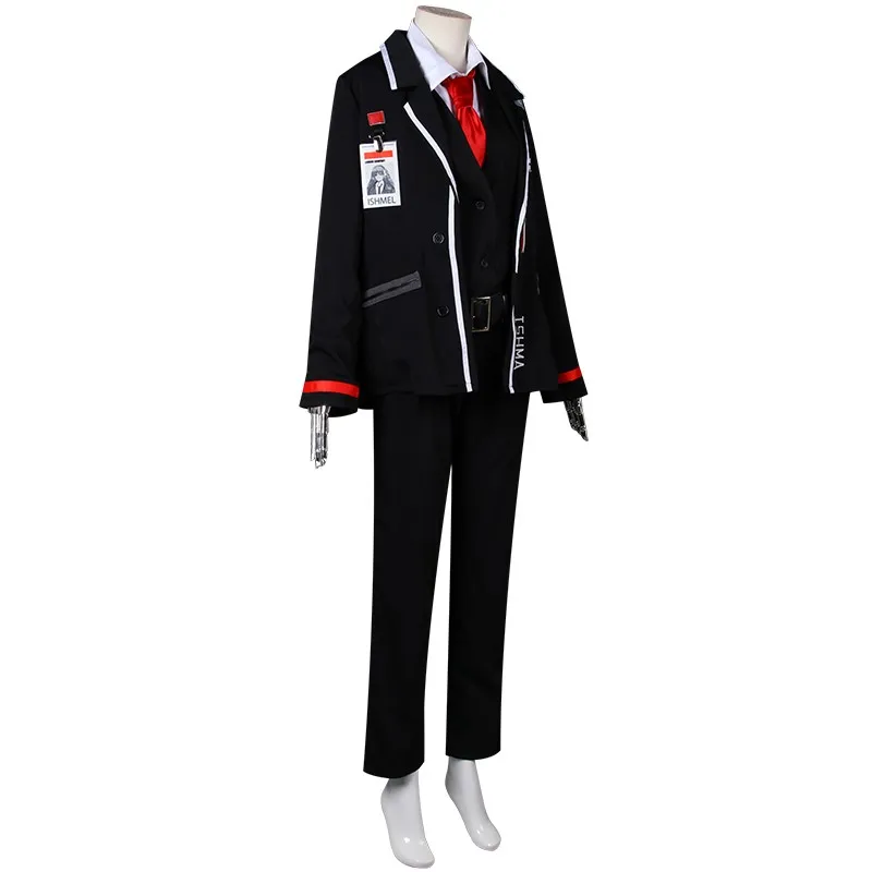 Gioco Limbus Company Ishmael Costume Cosplay uniformi Ish donna abiti neri Halloween Carnival Party Suit Unisex Anime Cosplay