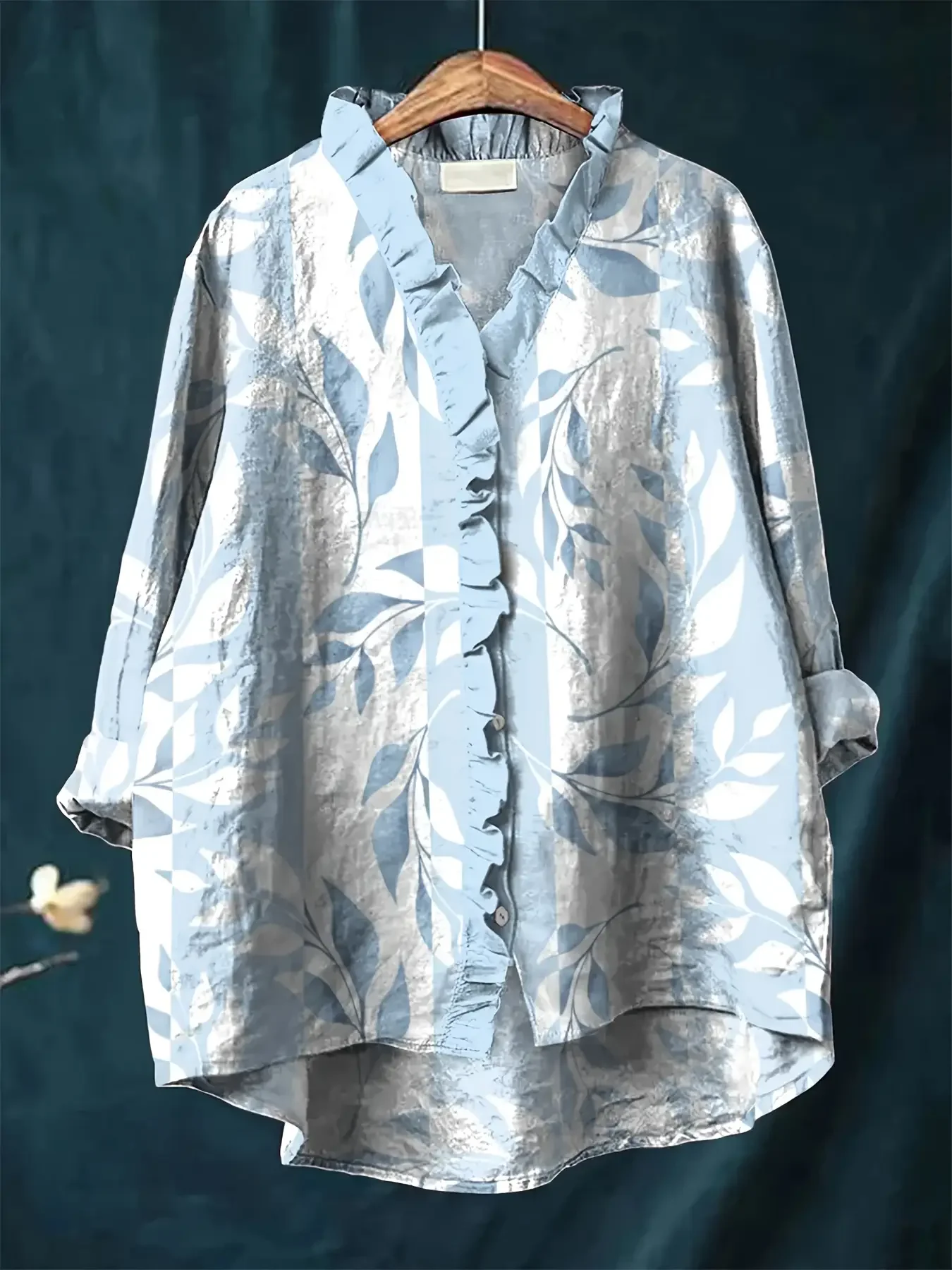 2026 Women's Long Sleeve Lace Shirt, Vintage with Various Exquisite Pattern Designs, Ideal gift, machine washable