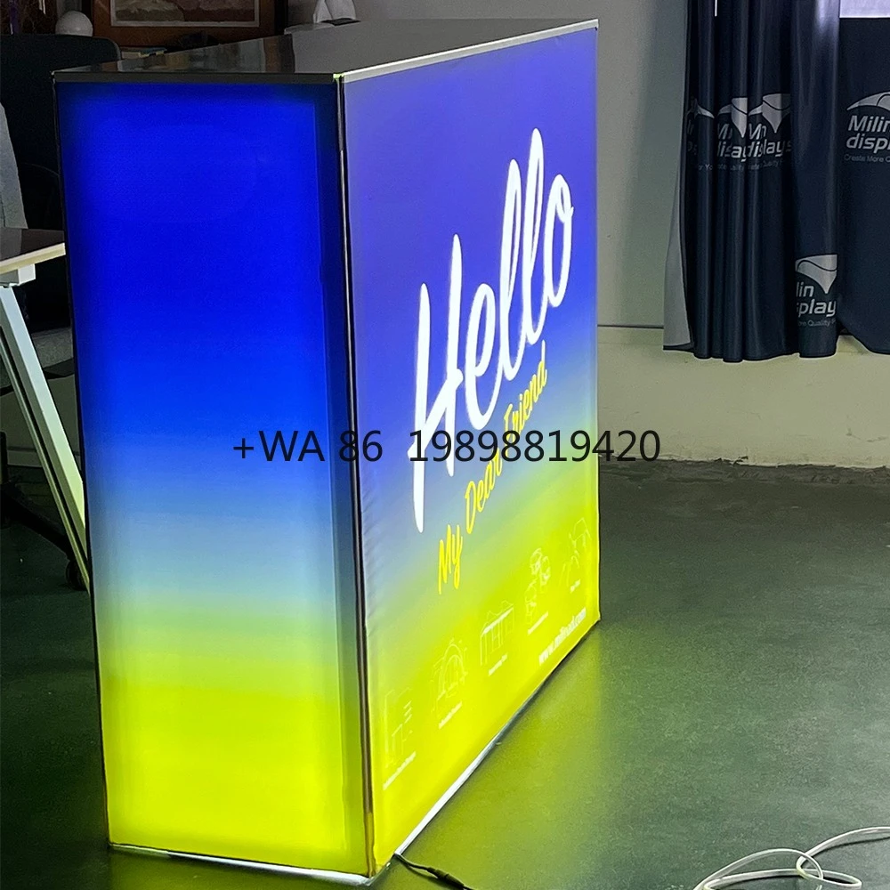 

Торговый стенд, тканевый светодиодный световой короб, задняя стена, лайтбокс с подсветкой, бескаркасная выставка