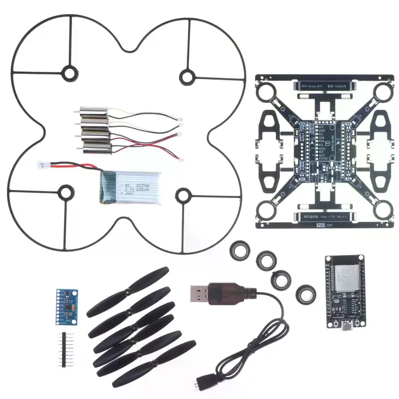 ESP32 Open‑Source Mini Drone Kit, DIY Self‑Build Quadcopter Complete Assembly Parts Pack For STEM Education, No Battery E1 - view 4